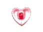 Preview: Kids button as a heart made of plastic in red 14 mm 0,55 inch